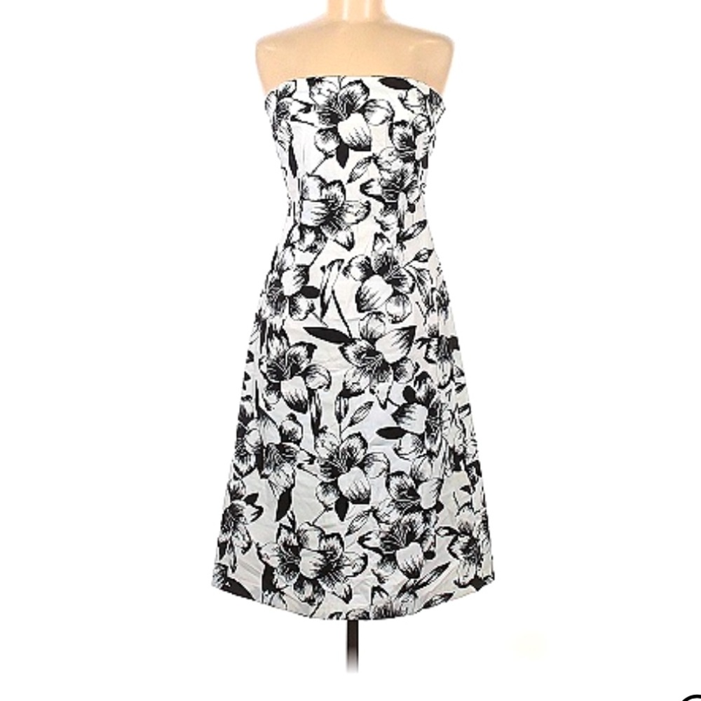 The Limited Black & White Strapless Dress - Picture 2 of 4